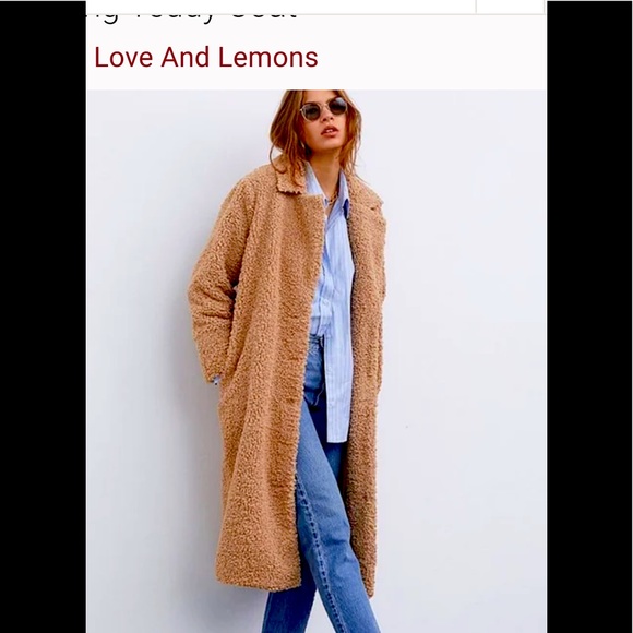 NEW! For love and lemons teddy jacket! Bundle up 🧸 - Picture 1 of 4